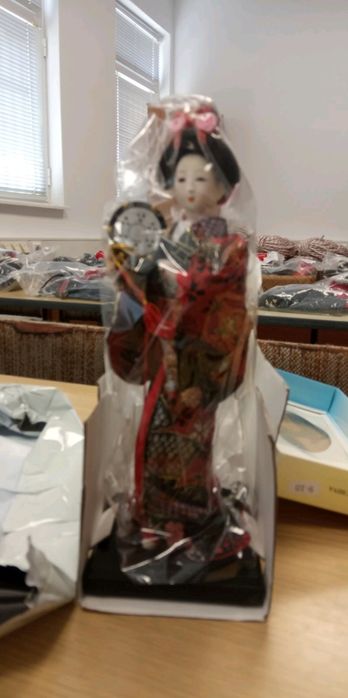 Японска кукла гейша и самурай ръчна изработка/ Japan doll geisha and s