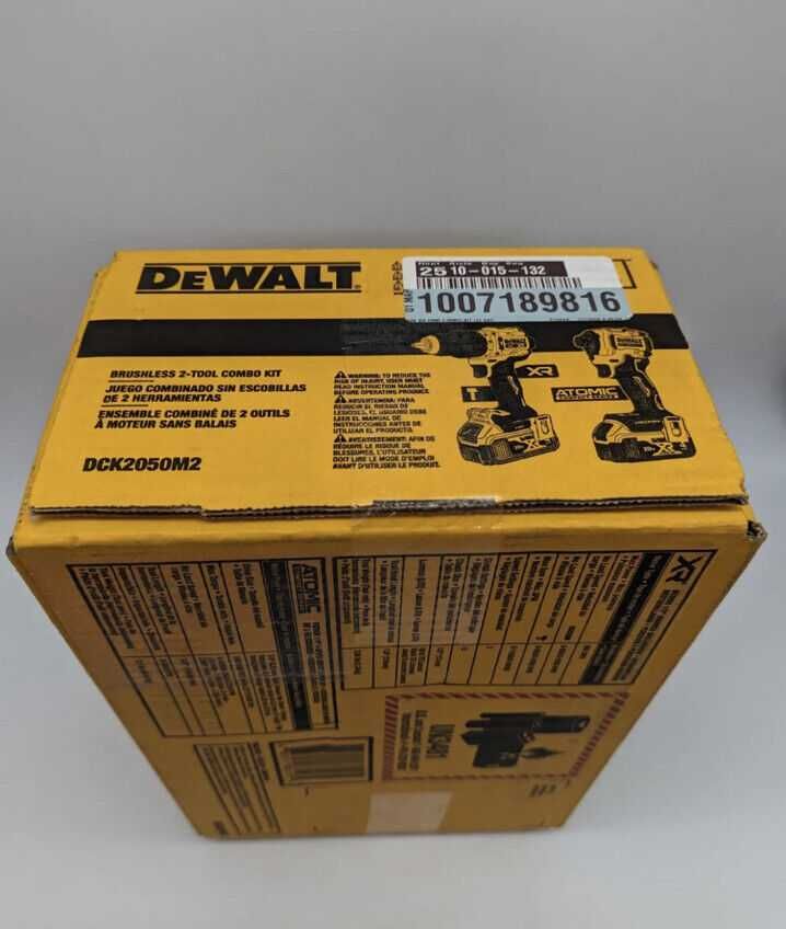 DeWALT DCK2050M2 20V 2-Tool Combo Kit XR Atomic