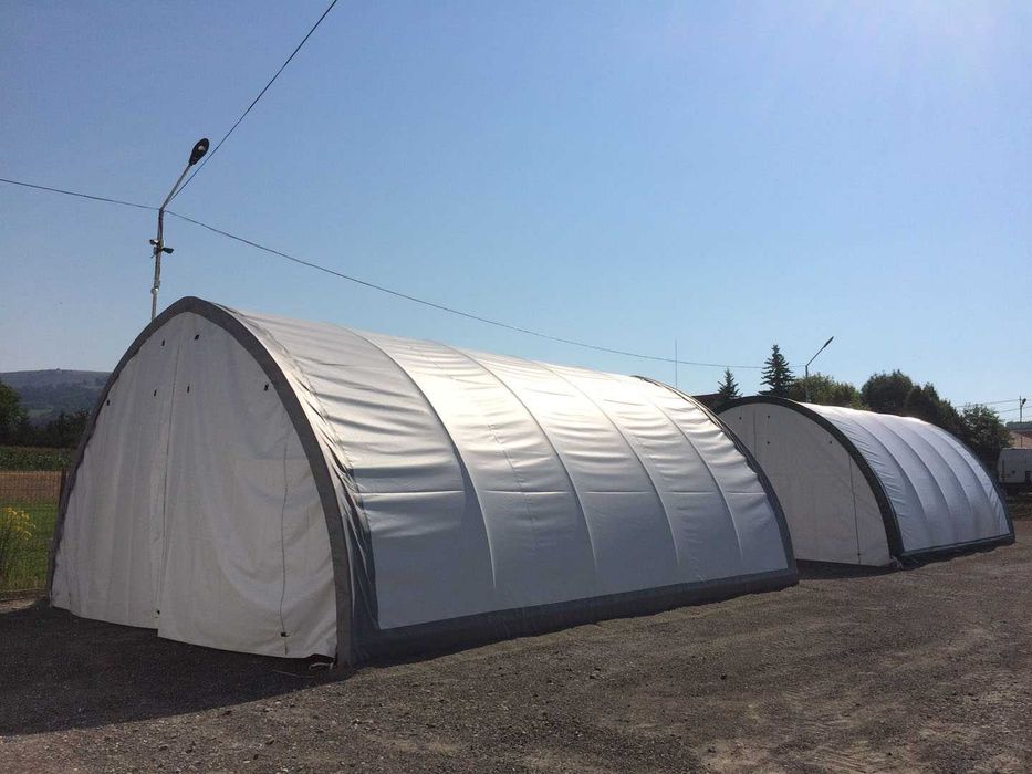 Cort industrial Semirotund 6x9m nou cu garantie