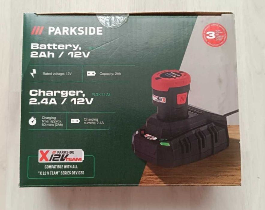 Parkside Set incarcator si acumulator 12V / 2Ah