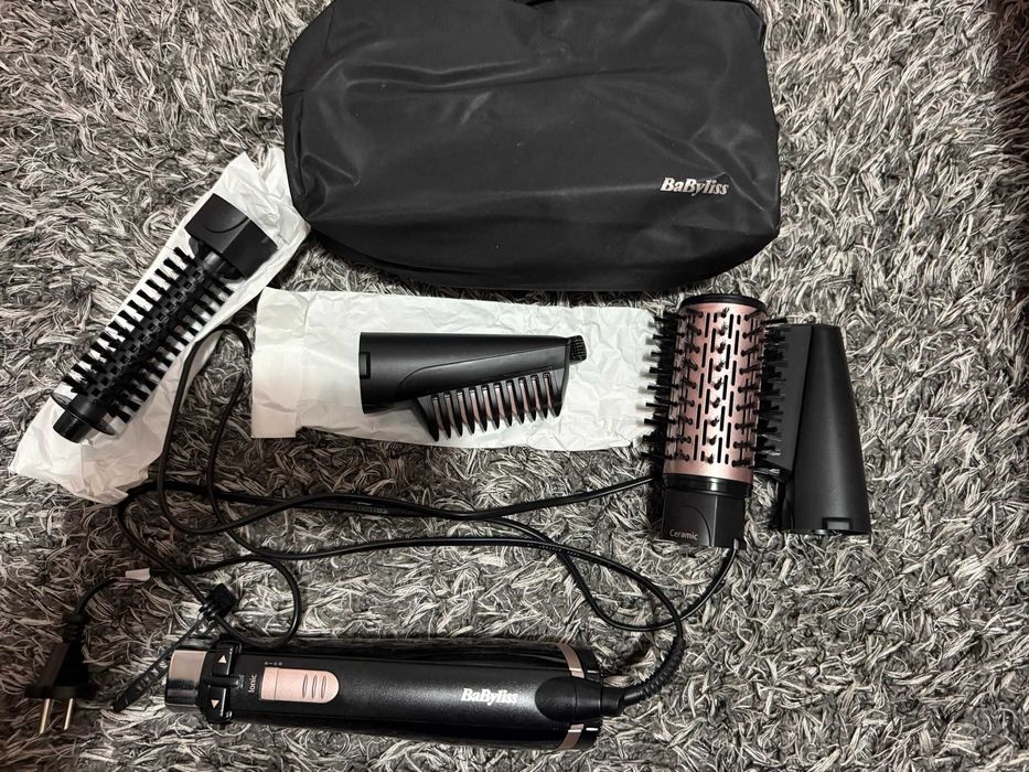 Set perie rotativă Babyliss + accesorii