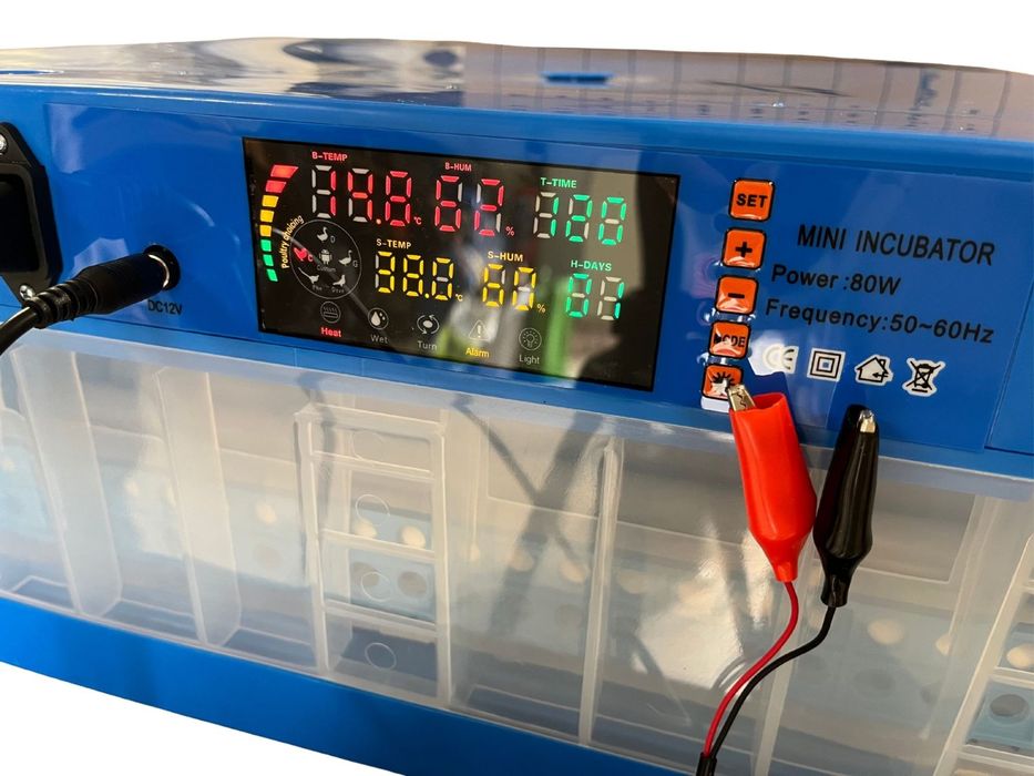 Инкубатор за яйца, автоматично обръщане на яйцата, регулируема темпера