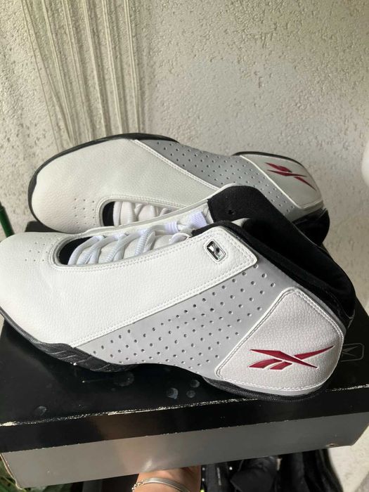 Vintage Reebok баскетболни обувки, мъжки, чисто нови, бяла кожа, 42 н.