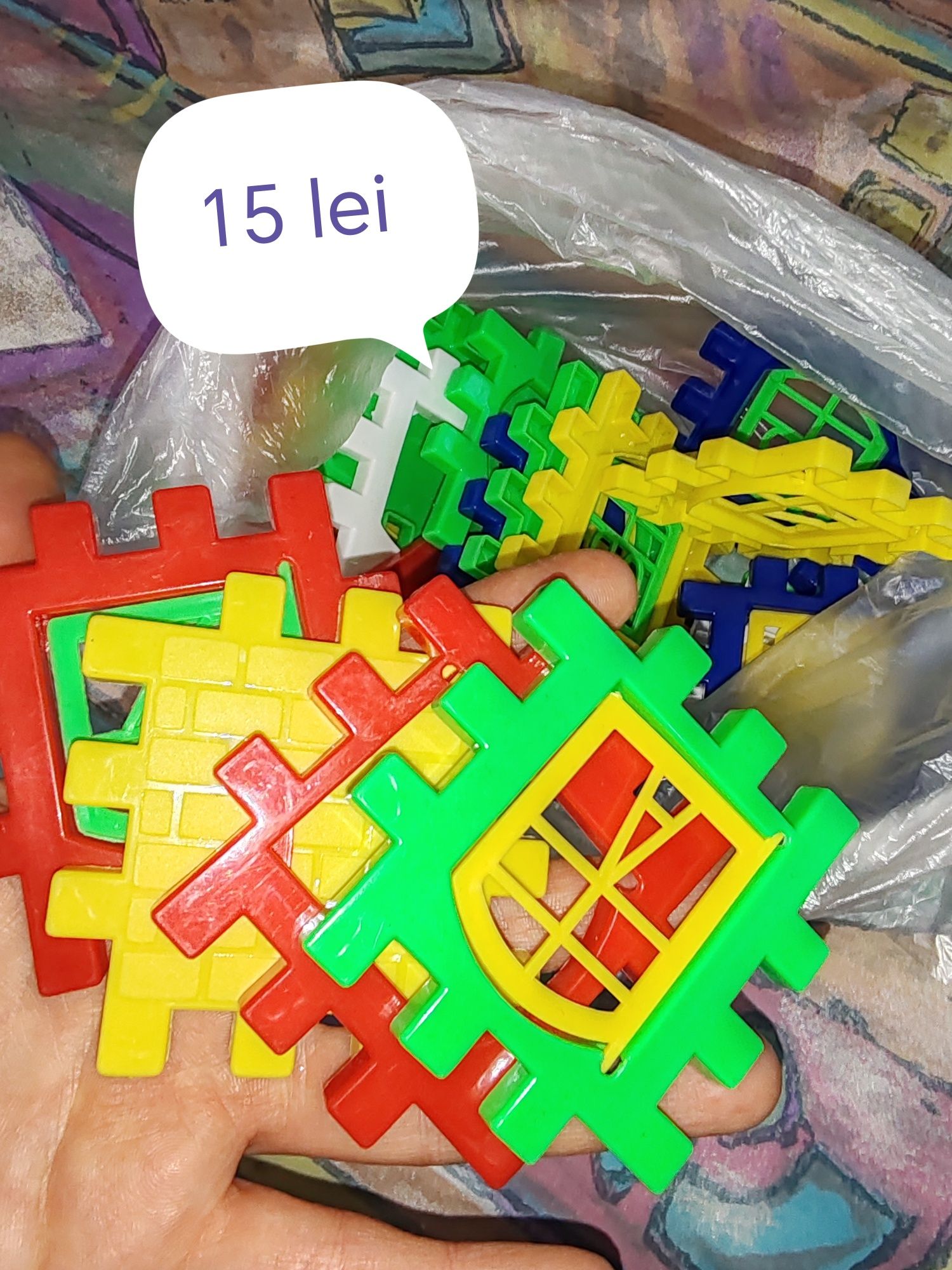 Lot jucării bebe puzzle și construit