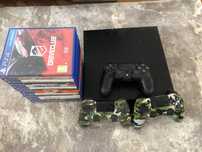 Ps 4 500gb, 3 manete+10 jocuri