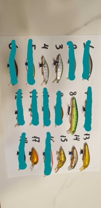 Воблери и блесни за пъстърва, кефал, костур и др.