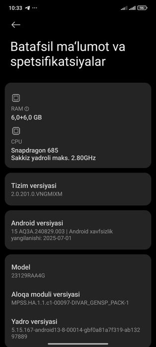 Redmi note 13 idial yengi turipti karopka dakument