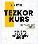 Rus va Ingliz tili tezkor, arzon, oson