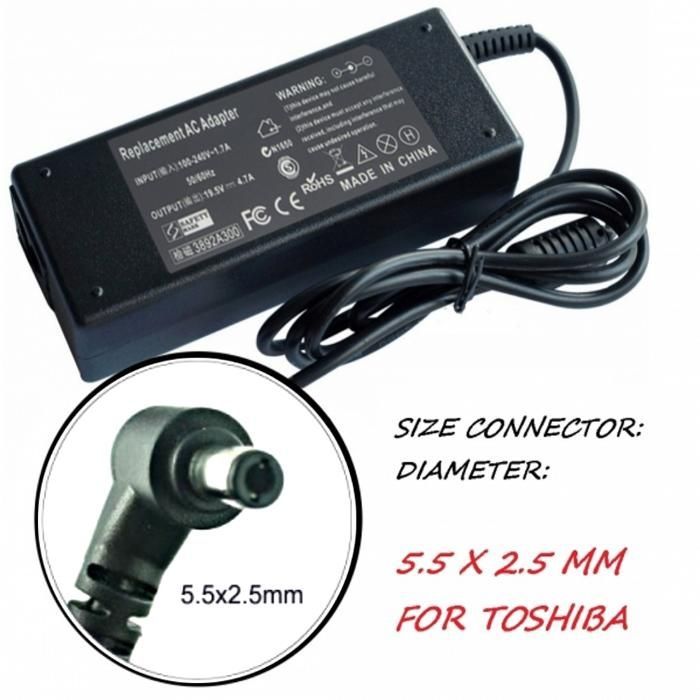 Зарядно за лаптоп 220V-90W /19V 5.5mm X 2.5mm YDS90. За ASUS/TOSHIBA
