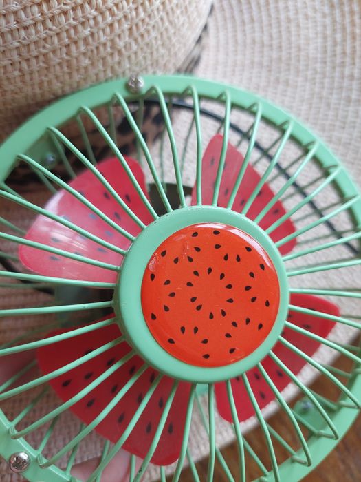 Mini ventilator birou USB formă de pepene verde Sinsay