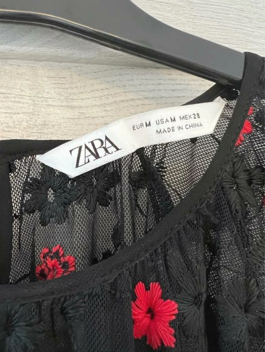 Rochie brodata Zara 38-M