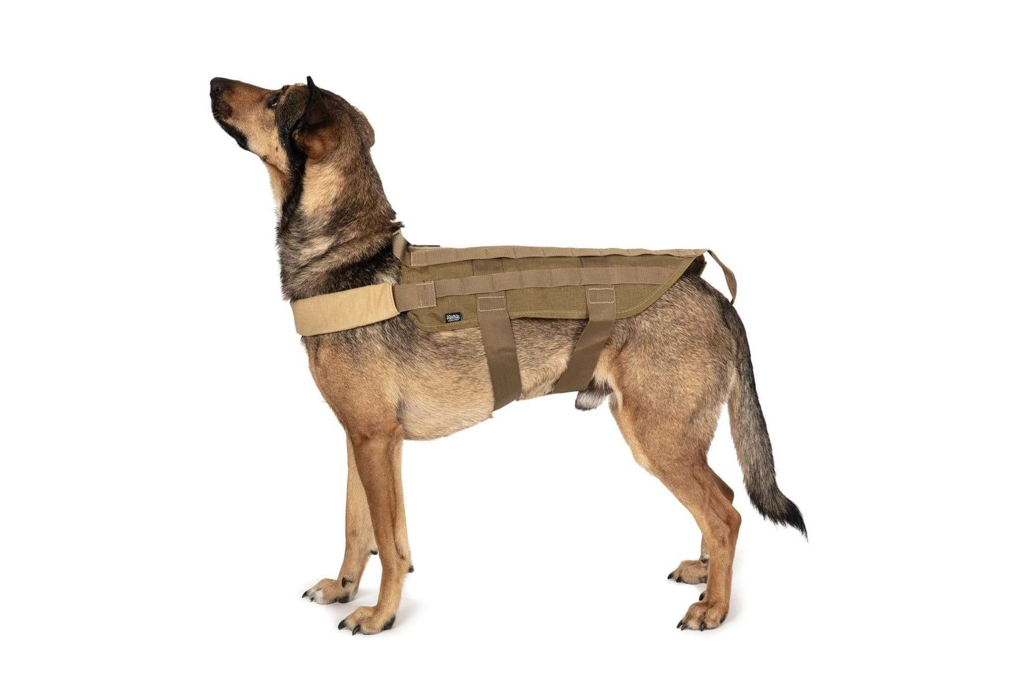 Vesta caini MOLLE Tactical Dog Vest - Tan Primal Gear marimea L