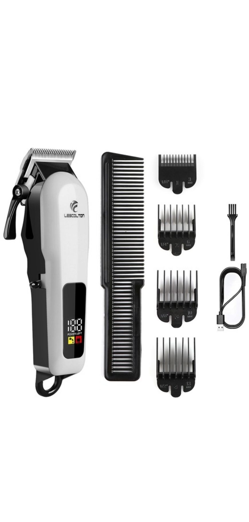 Aparat de tuns profesional LESCOLTON, set pentru par si barba