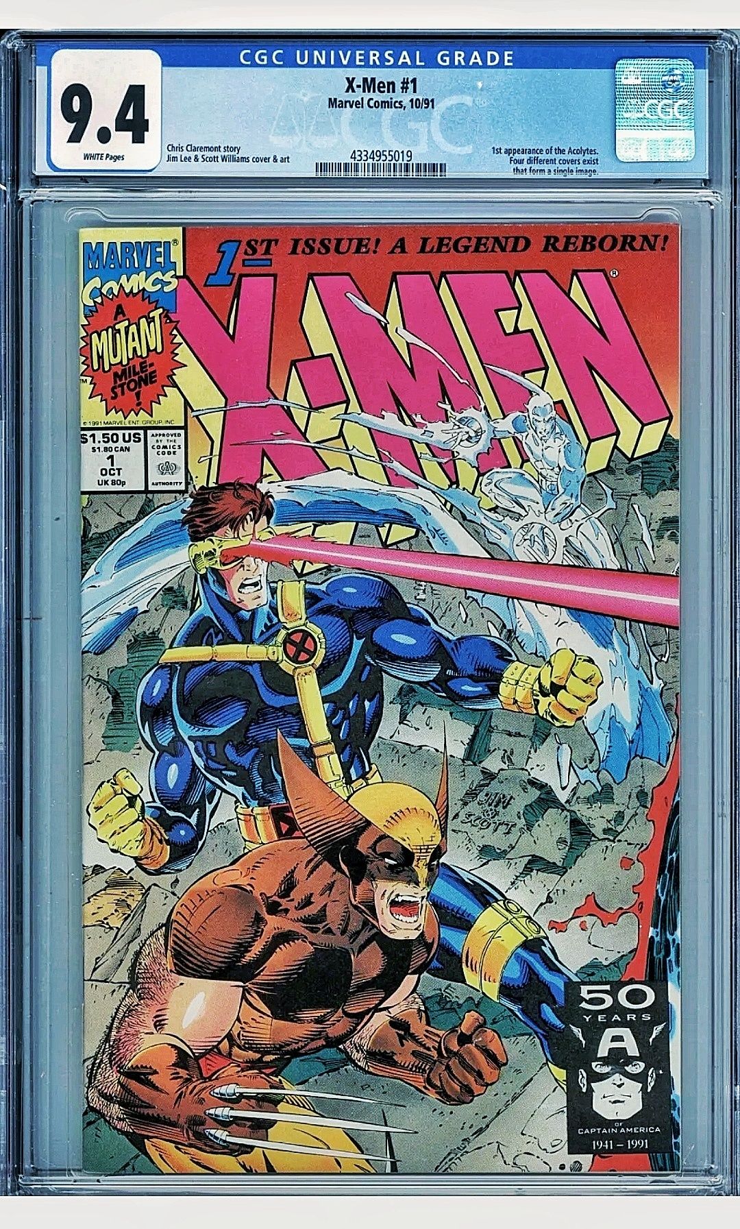 X-Men #1 ~CGC 9.4 ~banda desenata ~comic book