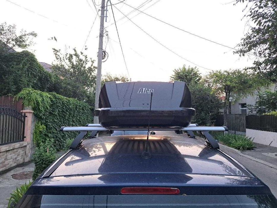 Cutie portbagaj 320 L, Neumann Aleo Adventure Negru Lucios,131x72x37cm