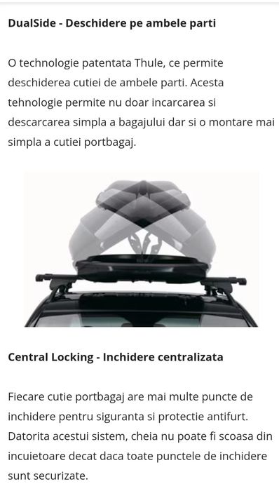 Vând Thule Touring M