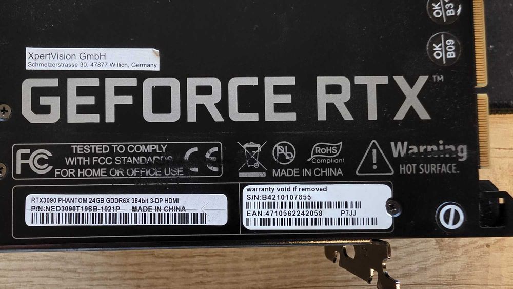 Placa Video RTX 3090 Gainward Phantom