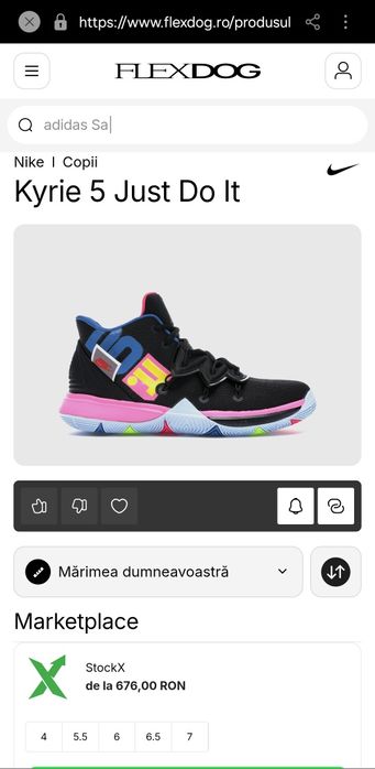 Adidasi Nike kyrie 5 just do it