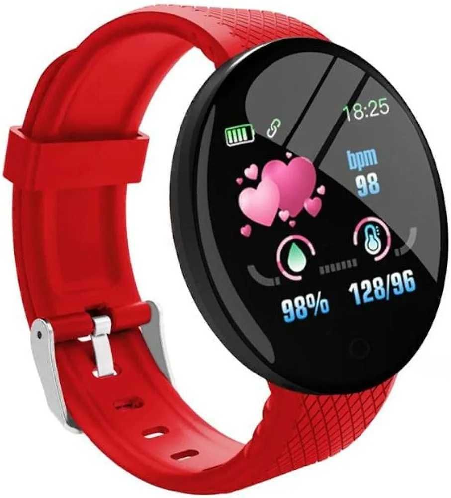 Smartwatch Bluetooth pt orice telefon. Apel/Mesaje/Notificări. Roșu