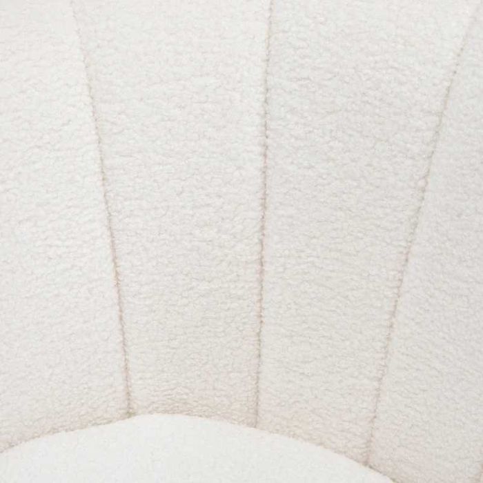 HOMCOM Тапициран фотьойл с форма на черупка, с регулируема облегалка