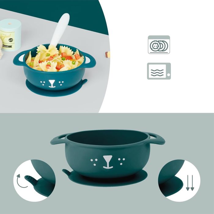 Bol din silicon pt hrănire bebeluși Taste' ISY, Babymoov, Catelus