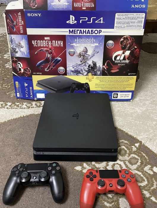 Пс 4 Слим ,ps 4 slim 1tb, 65игр