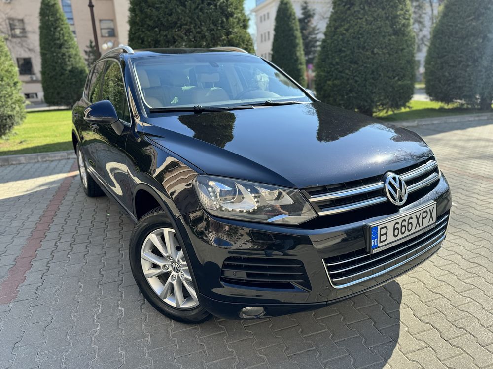 Vand Volkswagen Touareg 2014 3.0 diesel 245cai automata 4x4 piele bej