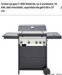 Gratar pe gaz cu 5 arzatoare C-500 Naterial