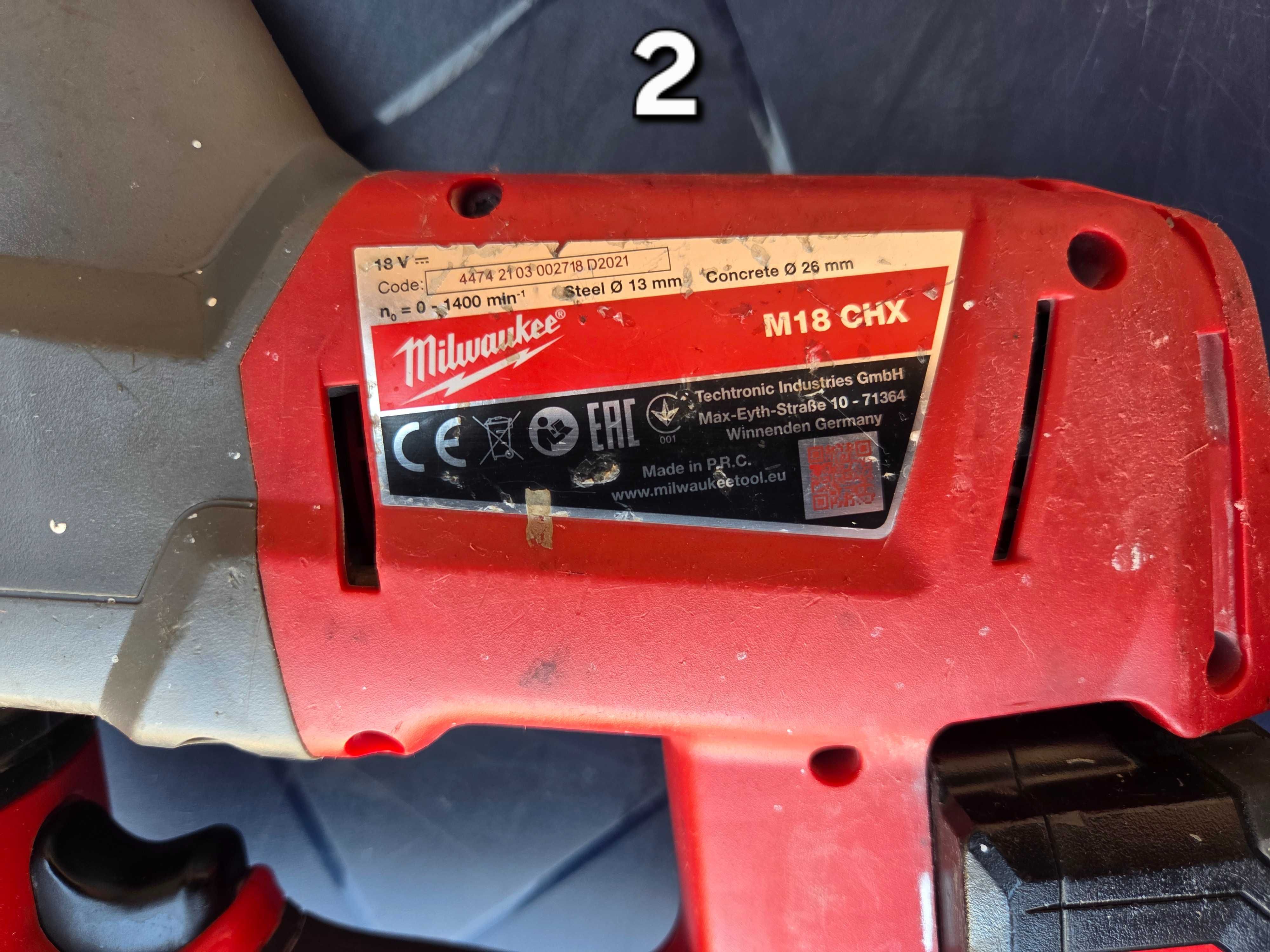 Milwaukee перфоратори M18 FHX и M18 CHX – перфектно състояние