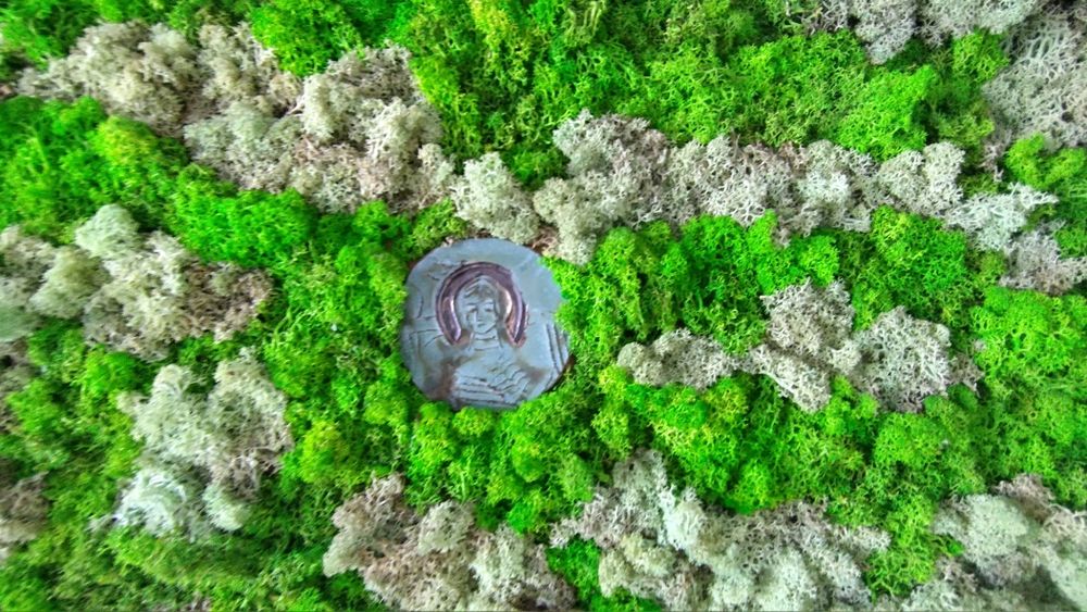 Compoziție din licheni 'Mama Natura' 180cm x 110cm