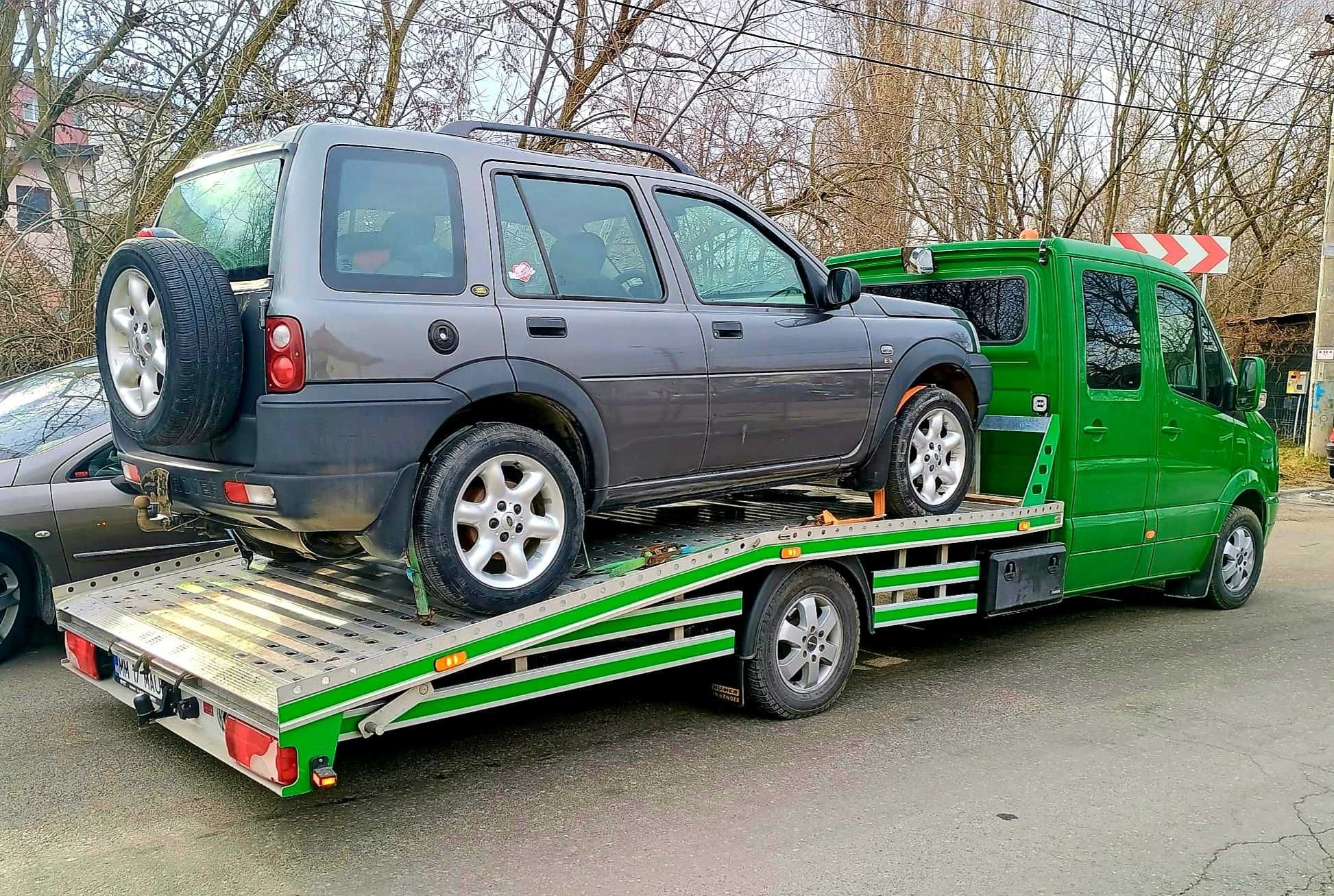 Tractări auto Cluj non-stop / Transport platforma / Asistenta rutiera