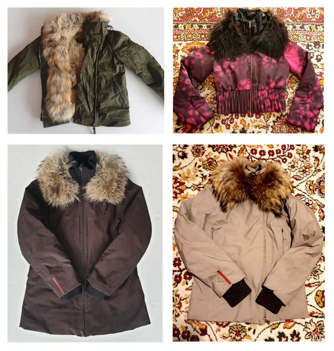 Jet Set ново ски яке с естествен косъм 1 S Prada Gore-Tex M S