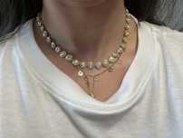 Colier Angelic auriu/argintiu/rose gold