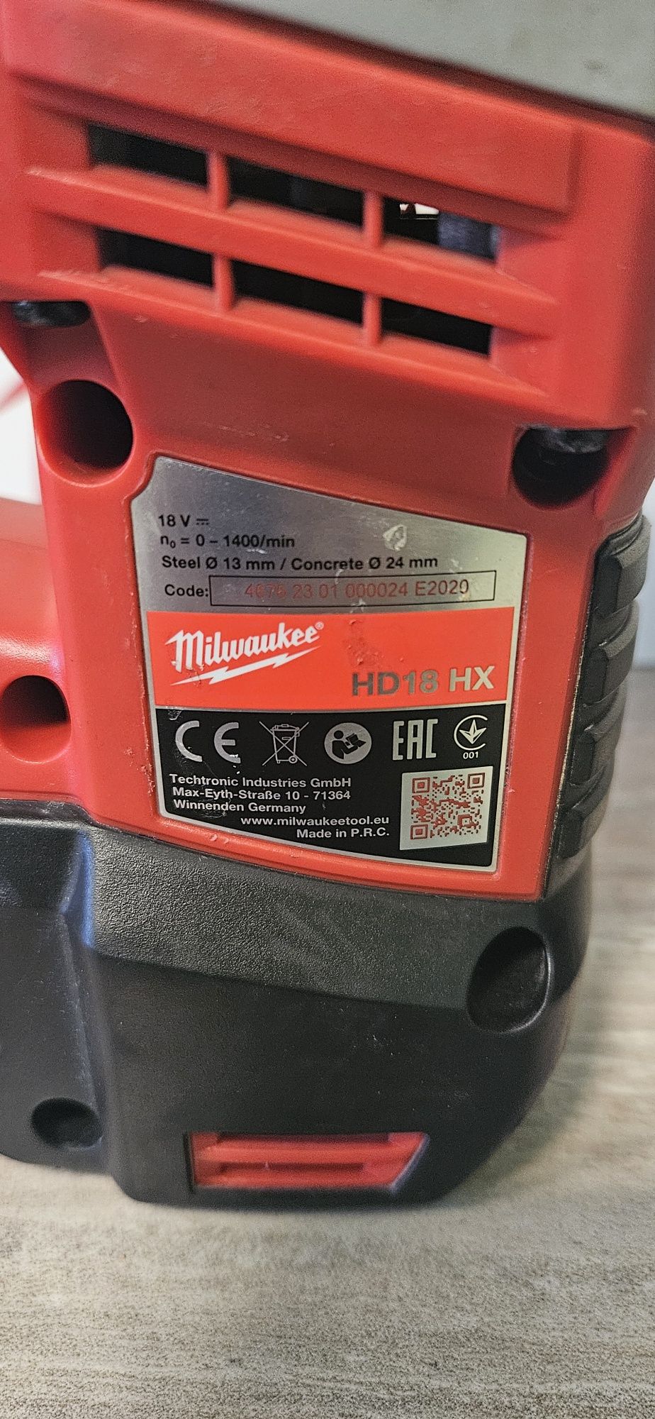 Milwaukee Перфоратор HD18HX 18V.