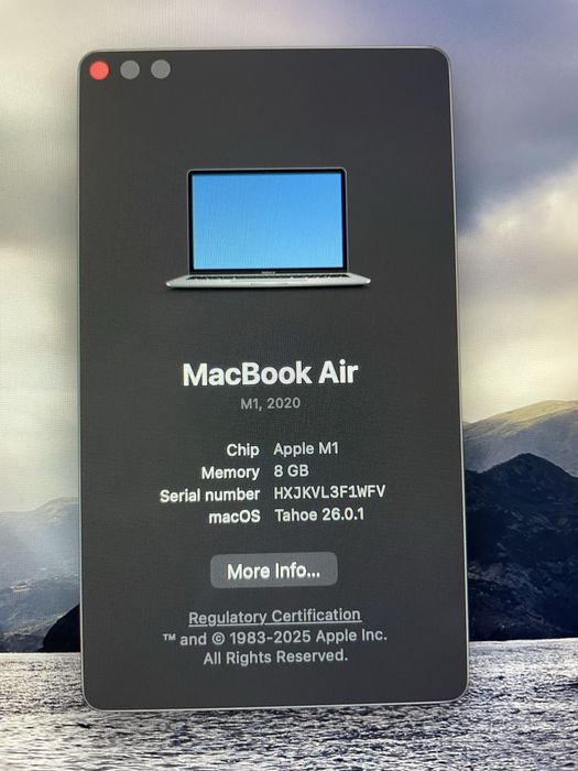 Macbook air m1 88 yomkisti 10 soatdan kop islidi full komplekt