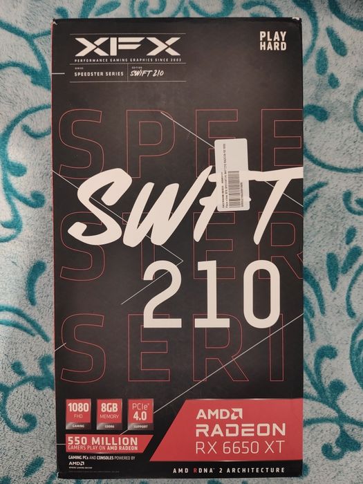 Placa video Xfx Rx6650 xt 8gb ddr6, garantie 2028