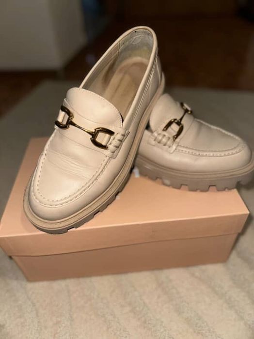 Естествена кожа обувки Zara