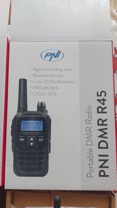 Set stații radio PNI DMR R45, analogic și digital, 2W