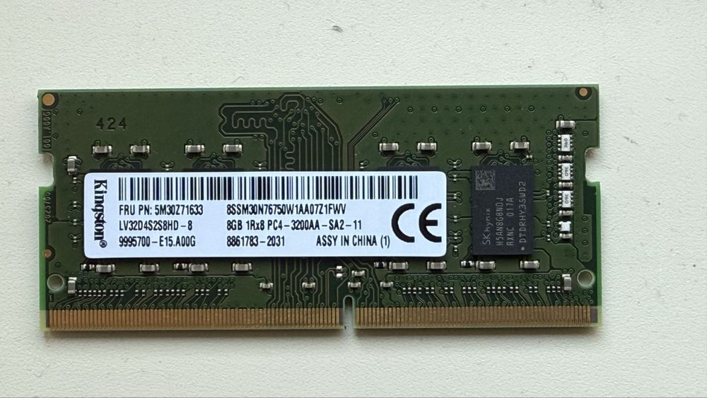 ОЗУ Kingston 8GB DDR4 для Ноутбука (1 плашка)