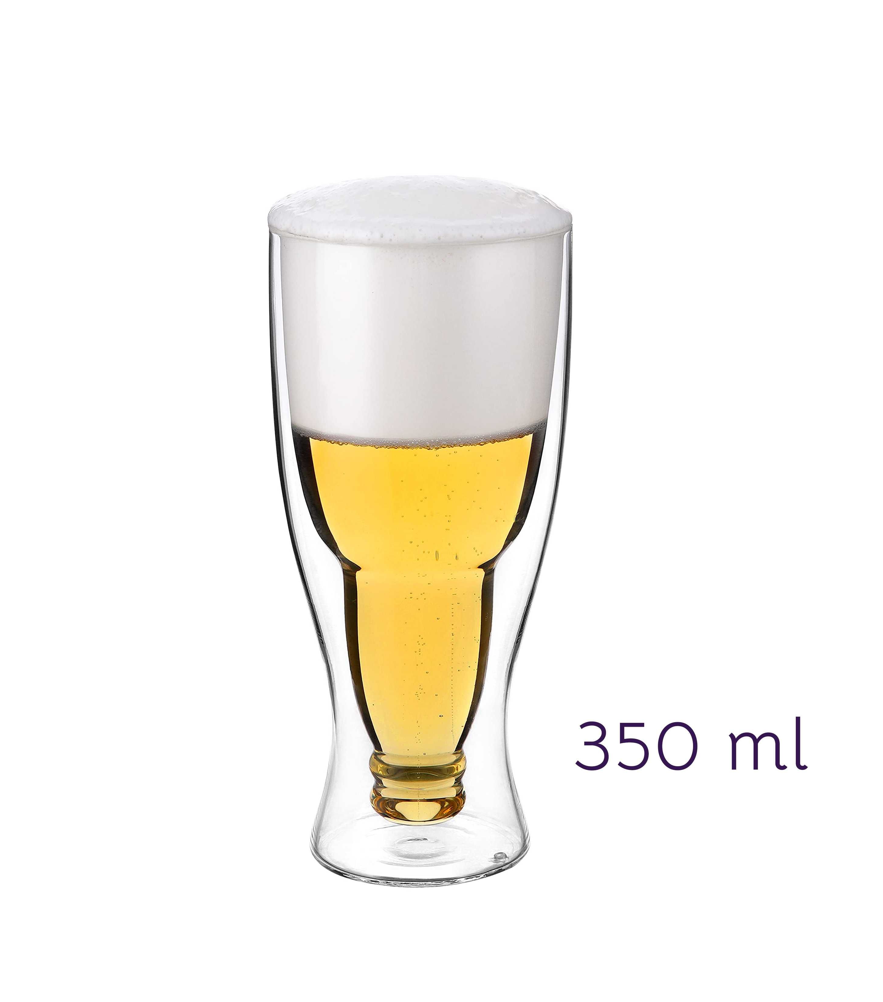 Чаши за бира безалкохолно вода двойно дъно 350 мл