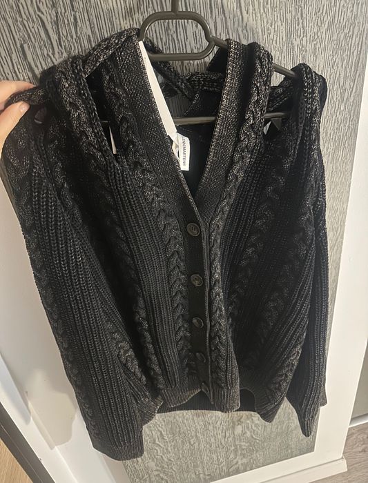 Cardigan tricotat glenn martens x h&m, marime XS, 100% bumbac