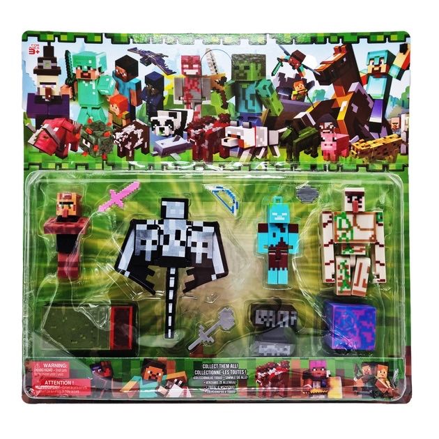 Фигурки с оръжия за игра Майнкрафт Minecraft