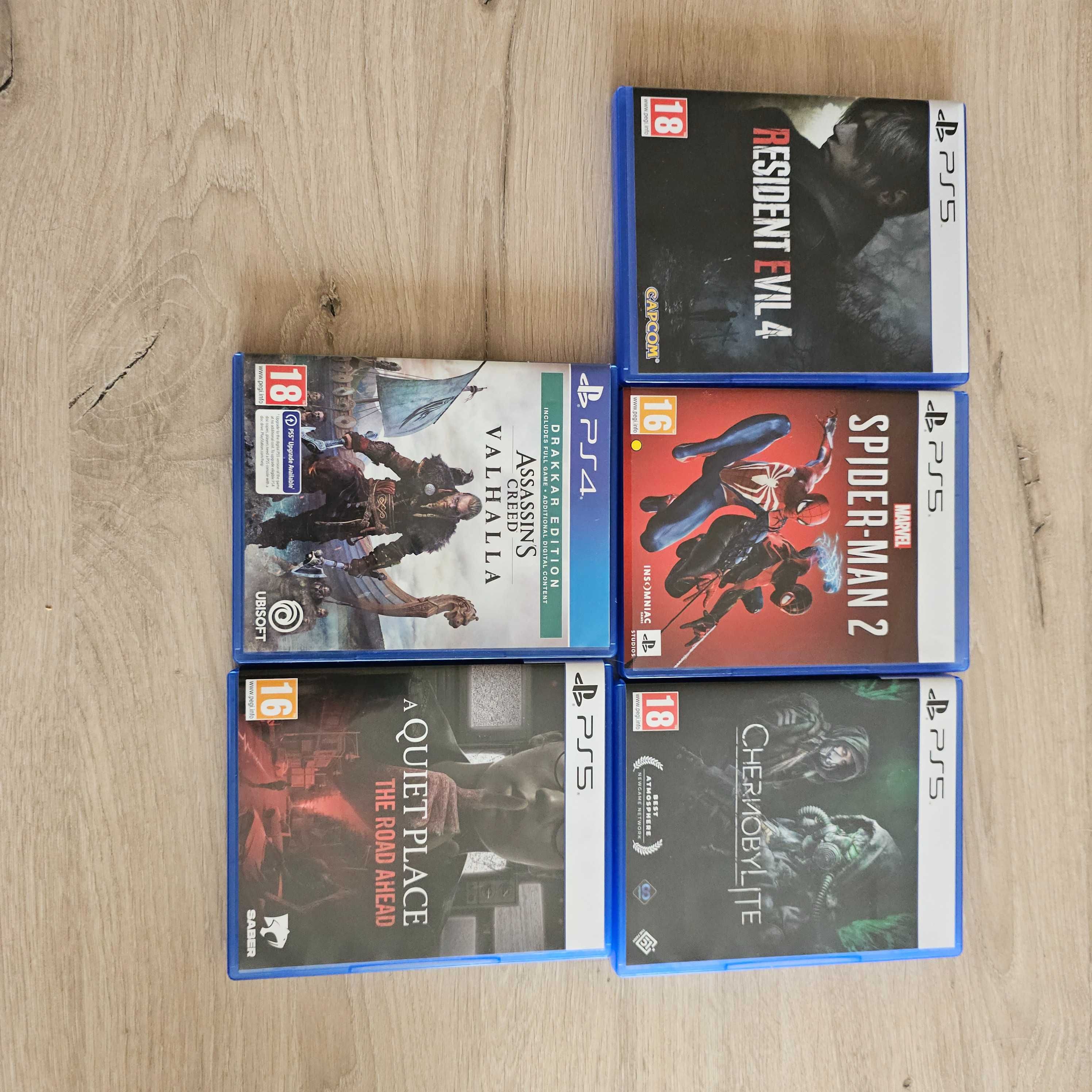 PS5 игри - Spider man, Assassins creed, Chernobylite, A Quite place др
