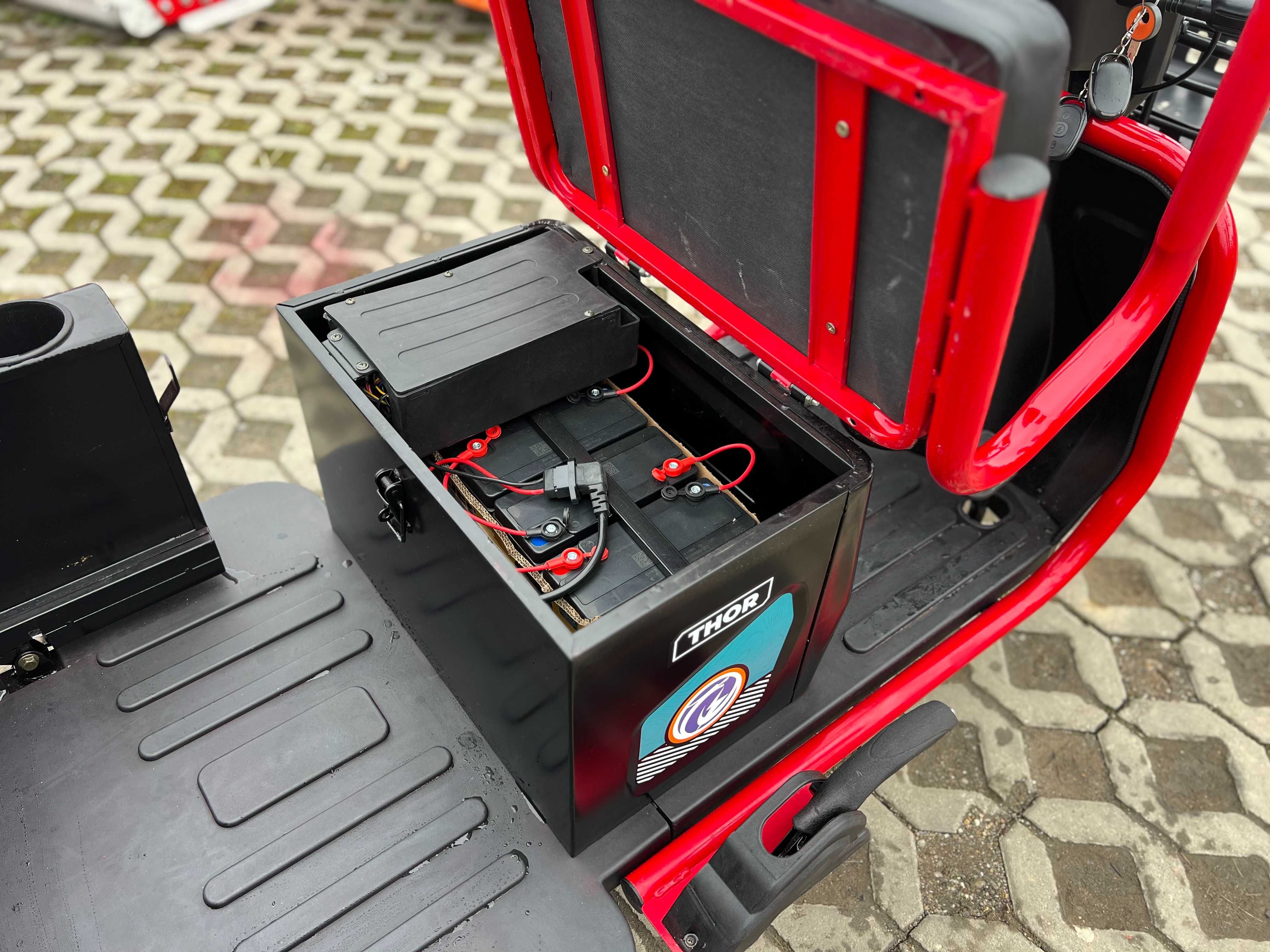 Triciclu Thor S XLong triciclu electric tuk-tuk 600 w agramix