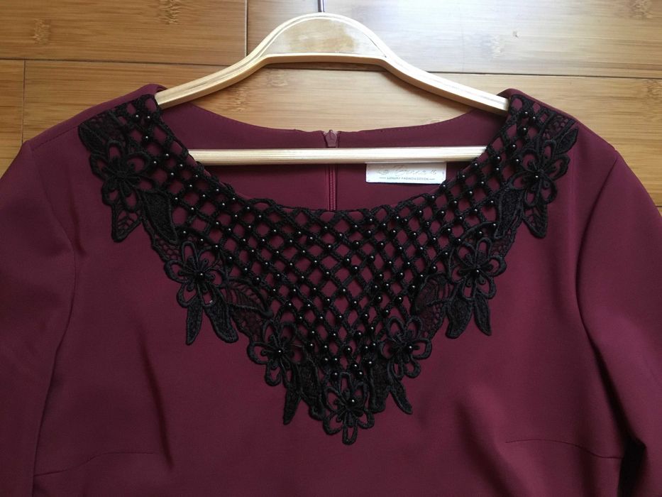 Rochie vișinie La Donna