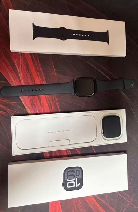 apple watch 10 46mm jet black часы