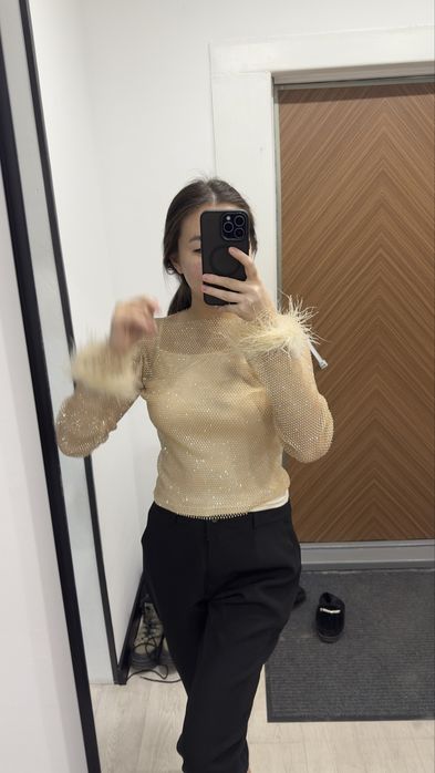 Кофточка в сетку