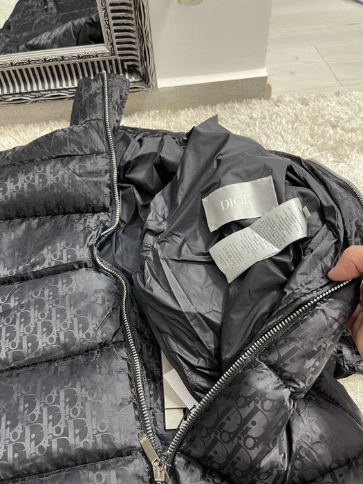 Geaca iarna Dior Oblique cu puf natural colectie noua