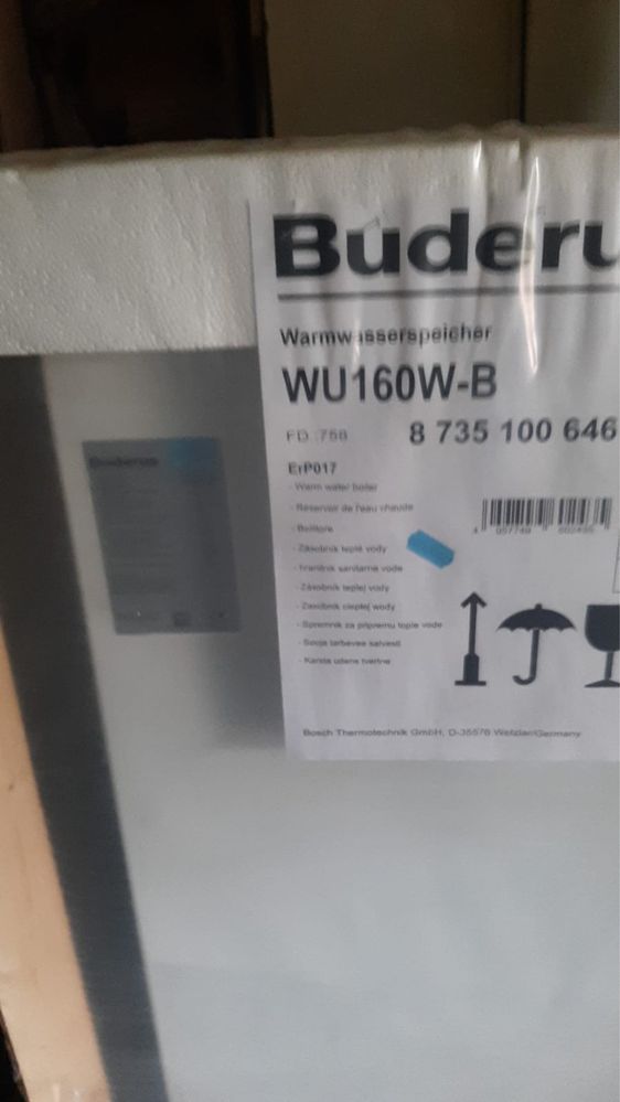 Vand boiler Buderus 160L sigilat !