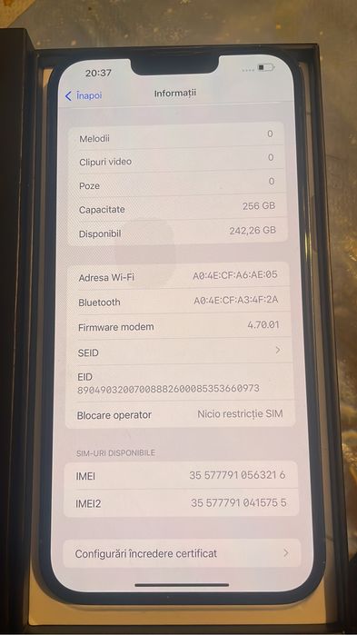 Vand iph 13-PRO MAX 256-Gb Stare buna